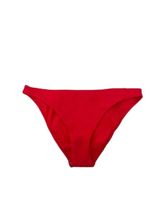 Women's Basic Bikini Bottoms in Red Color