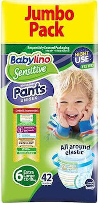 Babylino Sensitive Πάνες Βρακάκι No. 6 για 13-18kg 168τμχ