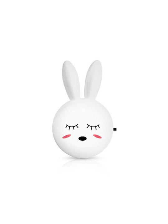 Fos me Led Kids Decorative Lamp Mini Rabbit White 10.5εκ.