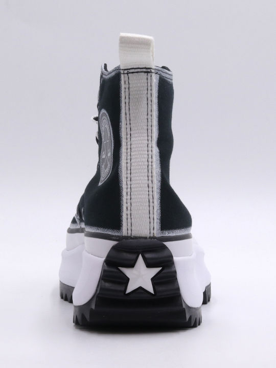 Run Star Hike Flatforms Stiefel Schwarz