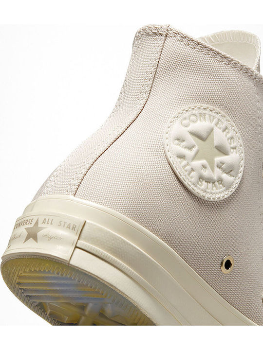 Chuck 70 Flatforms Boots Beige