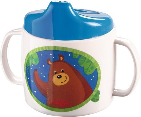 Haba Baby Cup Melamine cup with double handle 'Bear' made of Melamine 300ml