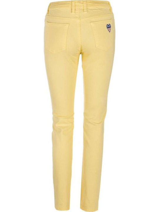 Women's Fabric Trousers Yellow
