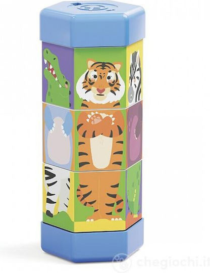 Quercetti Βρεφικό Παιχνίδι Tubo Mix & Match Rotating Animals για 24+ Μηνών