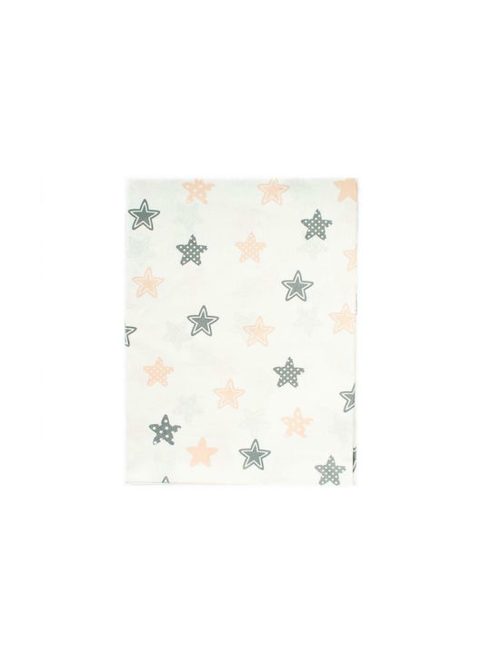 Dimcol Sheet Set Single Cotton Star 103 Grey 160x240cm 3pcs