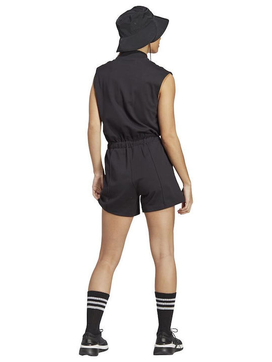 adidas Bluv Q2 Romper Women's Short Sleeve One-piece Shorts Black