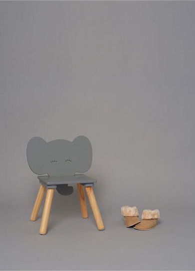 Stuhl Elefant Gray 26x26x49cm 1Stück