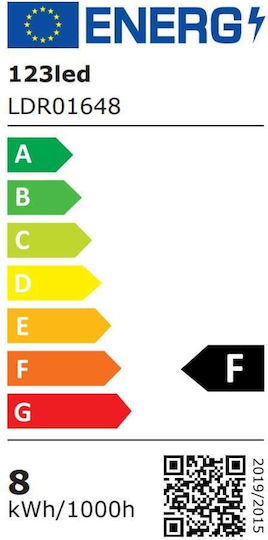 123led Λάμπα LED 7.5W για Ντουί GU5.3 Θερμό Λευκό 621lm Dimmable