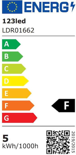 123led LED Bulb 4.1W for Socket E14 Warm White 350lm Dimmable
