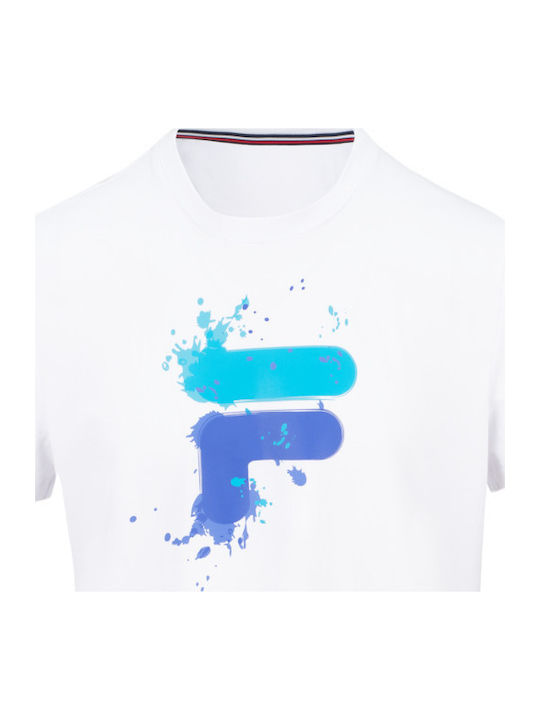FILA Nevio FLU231015-001 Ανδρική Μπλούζα Λευκή