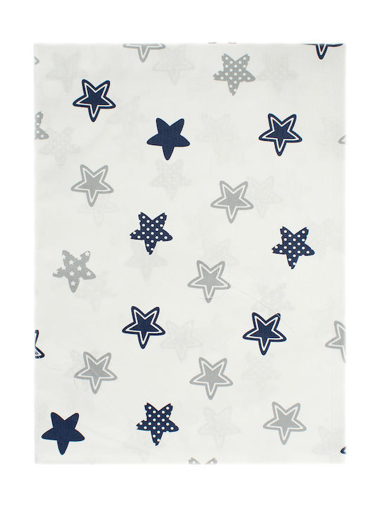 Dimcol Star Kids Duvet Cover Single Cotton Blue 160x240cm