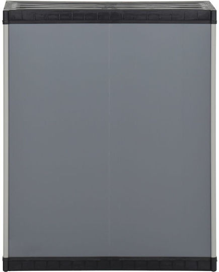 Double-leaf Polypropylene Outdoor Storage Cabinet with 1 Shelf 68x40x85 cm