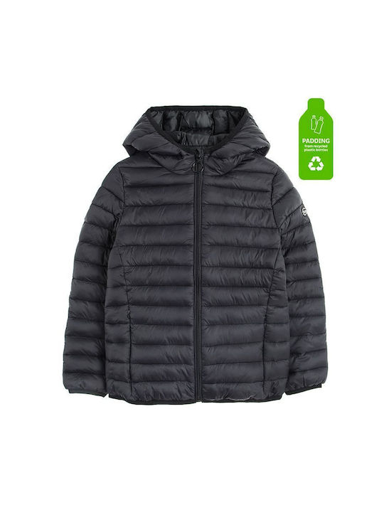 Cool Club Kids Quilted Jacket short Hooded Black