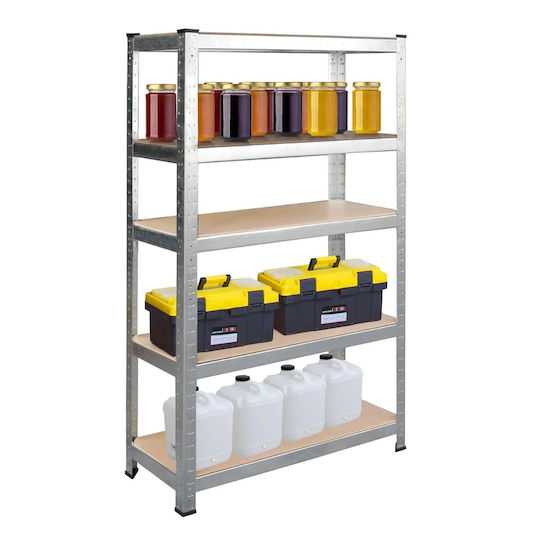Humberg Dexion Regal Verzinkt 90x40x180cm mit 5 Regalen Gesamtbelastbarkeit 1325kg