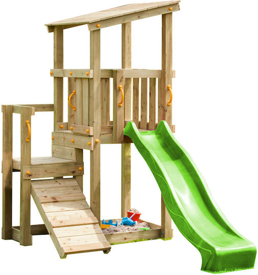 Blue Rabbit Blue Rabbit Holzturm Spielzeug mit Rutsche Mehrfarbig für 3+ Jahre alt