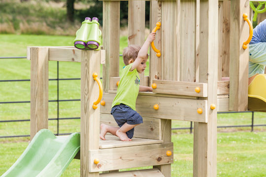 Blue Rabbit Blue Rabbit Holzturm Spielzeug mit Rutsche Mehrfarbig für 3+ Jahre alt