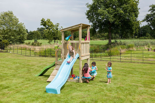Blue Rabbit Blue Rabbit Holzturm Spielzeug mit Rutsche Mehrfarbig für 3+ Jahre alt