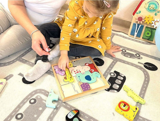 Ξύλινο Παιδικό Puzzle Animals 11pcs Eli Neli