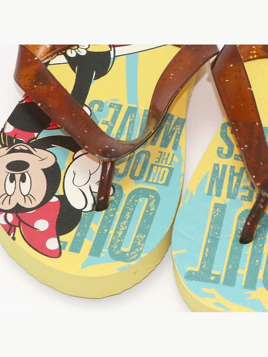 Παιδικές Σαγιονάρες Flip Flops Minnie Κίτρινες Minnie Mouse