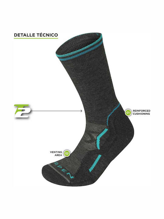 Lorpen T2 Light Hiker Αθλητικές Κάλτσες Γκρι