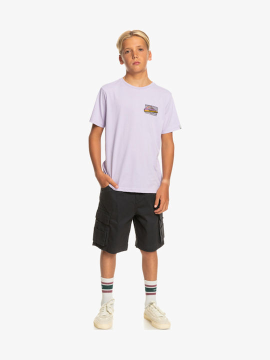 Kinder-Shorts/Bermudas Stoff Cargo To Surf Schwarz