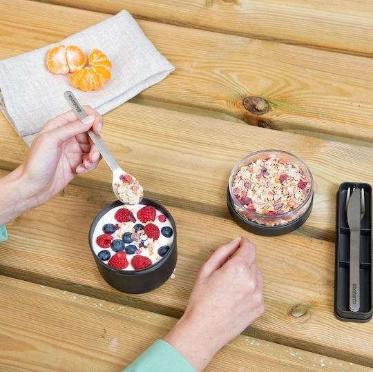 Brabantia Cutie De Prânz Din Plastic Gri Cu Compartimente 500ml