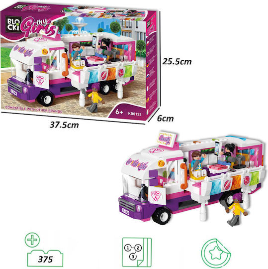 Blocki Building Blocks Mygirls Beauty Saloon for 6 Plus Years 373 Pieces