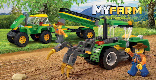Blocki Blocki Meine Farm - Beet Erntemaschine für 6+ Jahre 481 Stück