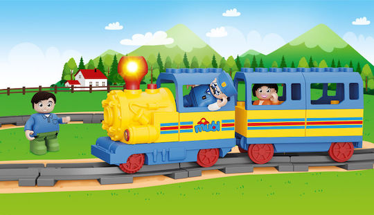 Blocki Τουβλάκια Happy Train για 2+ Ετών 36τμχ