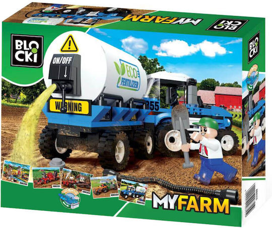 Blocki Bauklötze My Farm - Traktor Düngemittel für 6+ Jahre 180 Stück