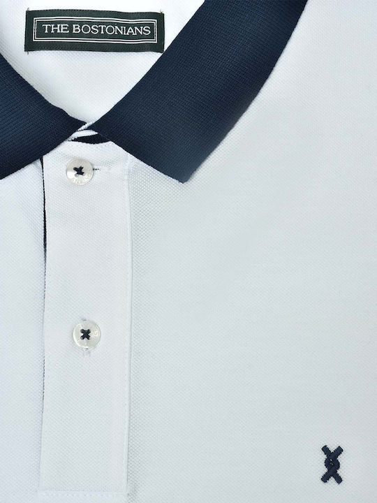 Polo Short Sleeve White Blouse 3PS1280 B00001