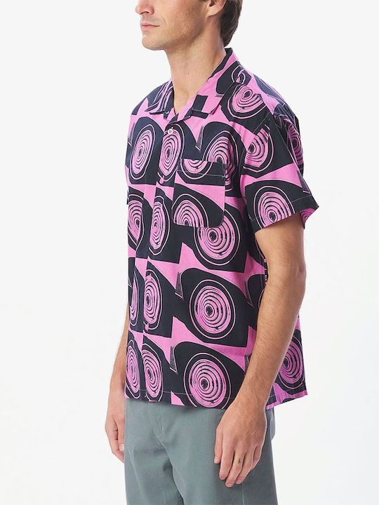 Lankershim Short-sleeved Cotton Shirt Wild Rose Multi