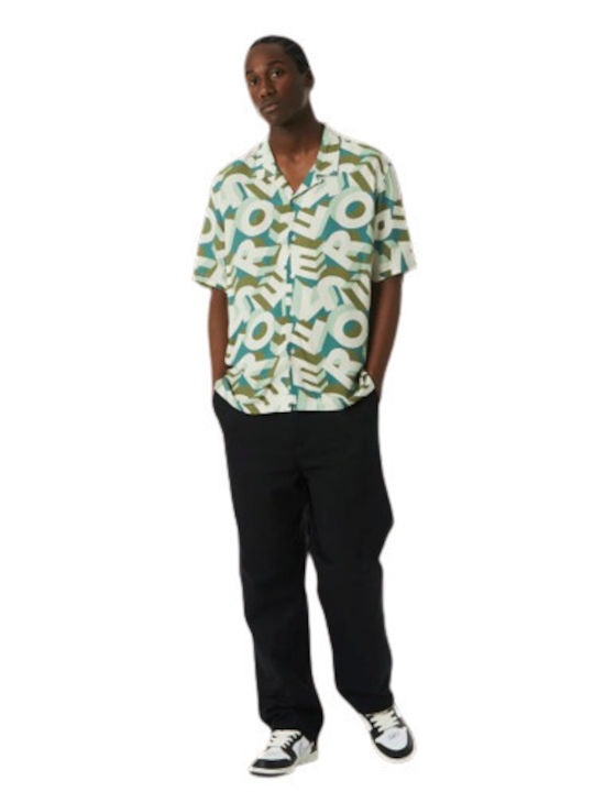 HUF Men's Shirt Short Sleeve Green