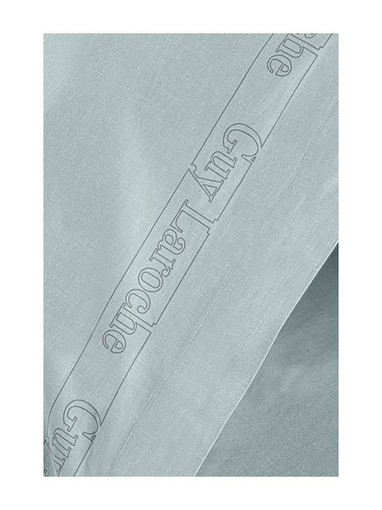 Guy Laroche Sheet King Size with Elastic 180x200+42cm. Color Plus Mint