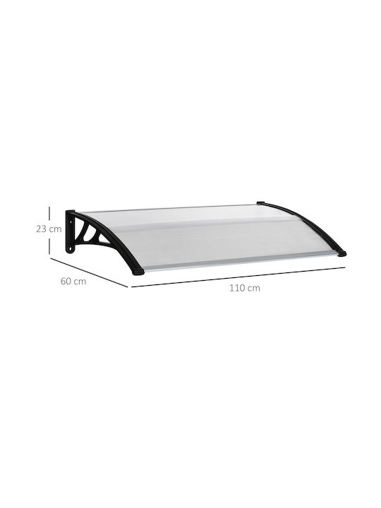 Outsunny Πολυκαρβονικό Στέγαστρο Π110xΒ60cm
