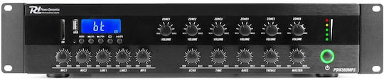 Power Dynamics PDW360MP3 Ολοκληρωμένος Ενισχυτής Εγκαταστάσεων με 6 Ζώνες 360W/100V και Συνδέσεις USB/FM 952.086