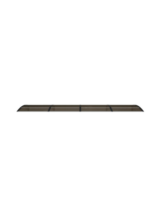 vidaXL Polycarbonat Kapuzinerdach Tür/Fenster P400xB100cm
