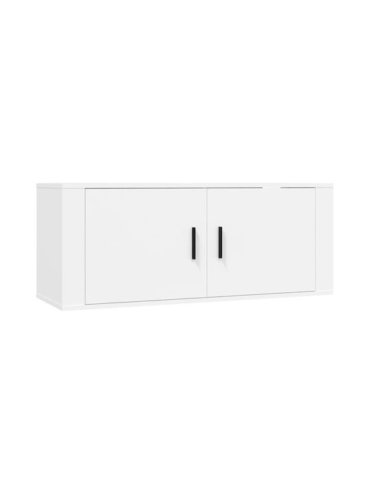 Έπιπλο Τηλεόρασης Λευκό Μ100xΠ34.5xΥ40cm