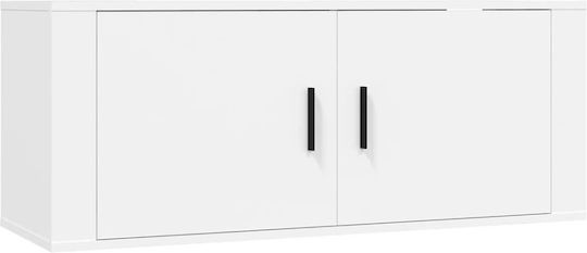 Έπιπλο Τηλεόρασης Λευκό Μ100xΠ34.5xΥ40cm