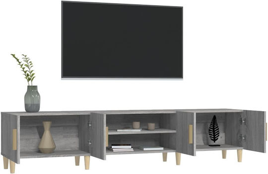 Gray TV Stand L180xD31.5xH40cm