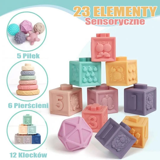 Woopie Stapelspielzeug Sensory Blocks für 6++ Monate