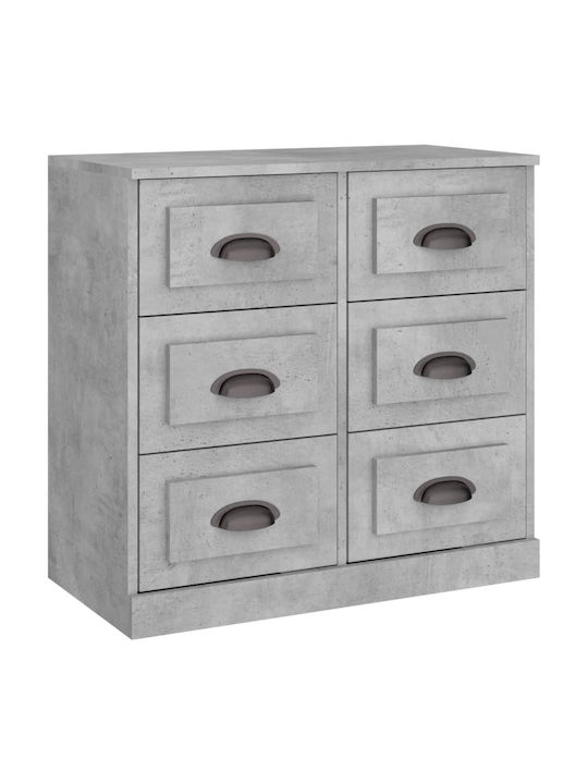 Bufet cu Sertare Gri 70x35.5x67.5cm