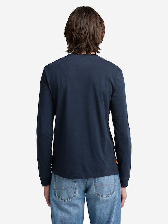 Dustan River Long Sleeve Navy Blouse