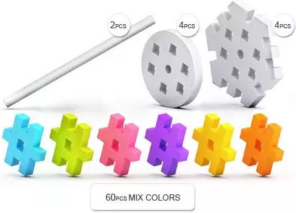 Meli Building Blocks For 1+ Year 70 Pieces