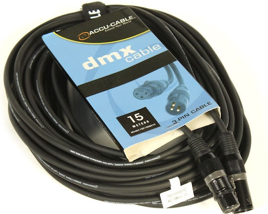 American DJ AC-DMX3/15 XLR male to XLR female 15m Cable (1621000010)