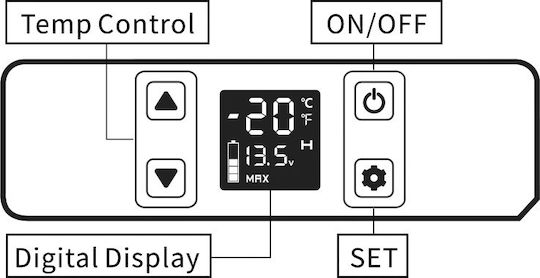 Преносим Хладилник 45л 12V Сив