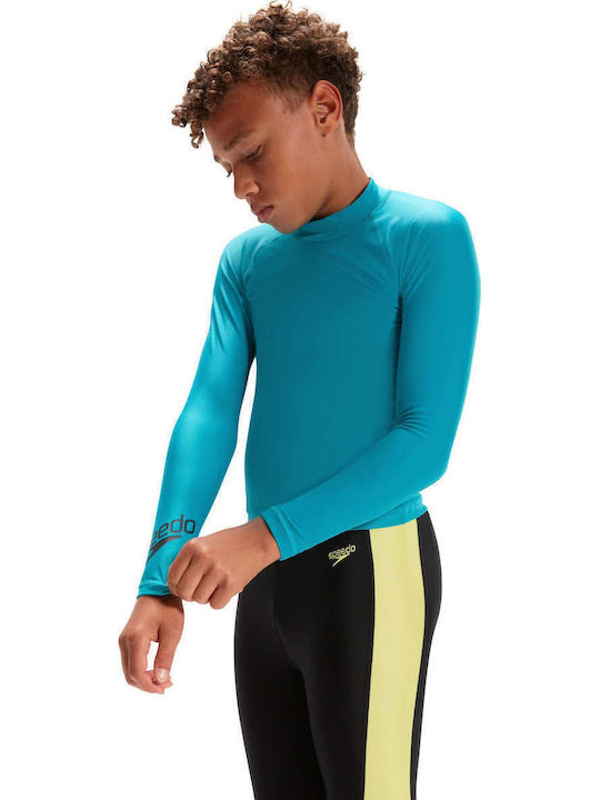 Speedo Kids Swimwear Long Sleeve Shirt Green