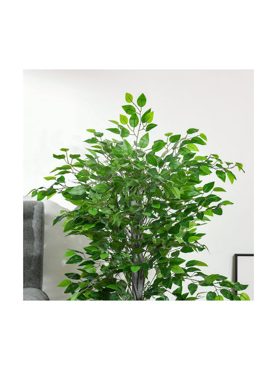 HomCom Artificial Plant in Pot Green 135cm 1pcs