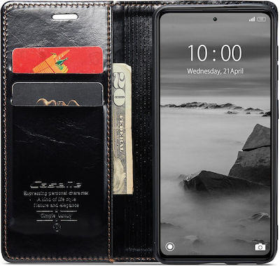 Caseme 013 Series Wallet Δερματίνης Μαύρο (Redmi Note 12 Pro 5G)