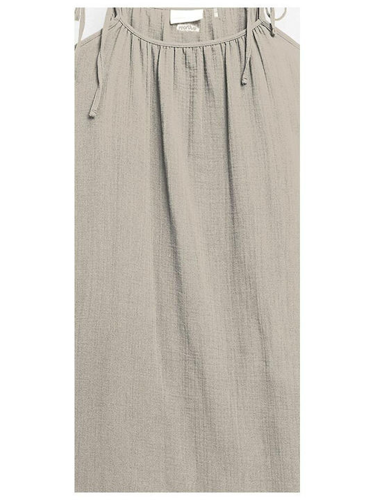Summer Mini Dress Beige